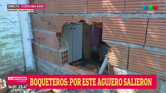 Ladrones hicieron un boquete e ingresaron a robar en un salón de fiestas