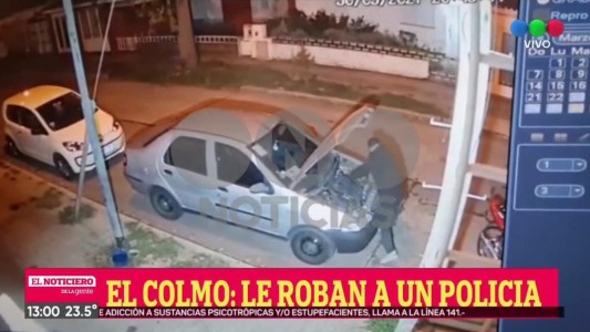Video: así robaron la batería de un auto en zona Sur