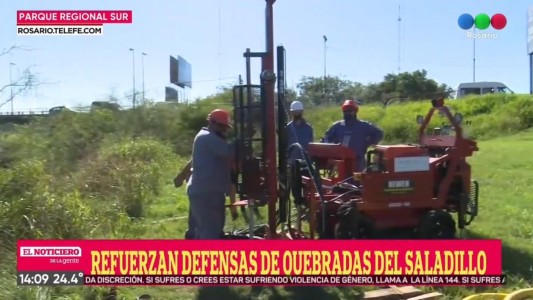 Realiazan estudios en las cascadas del Saladillo para evitar que avance la quebrada contra el puente