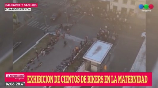 Encuentro de “bikers” irrumpió el descanso de la Maternidad Martin
