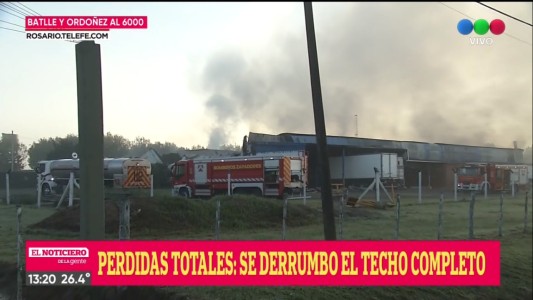 Se incendió un criadero de pollos en zona oeste