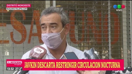 Pablo Javkin descartó restringir la circulación vehicular desde las 20