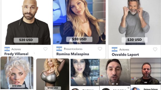 Los famosos argentinos que venden saludos personalizados en Internet a precio dólar