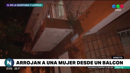 Gravísimo: arrojó a novia por el balcón de un edificio en zona sur