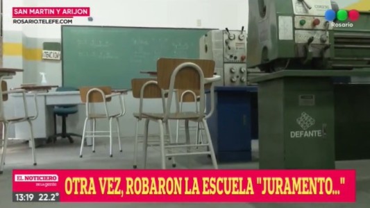 Otra vez robaron una escuela en zona sur