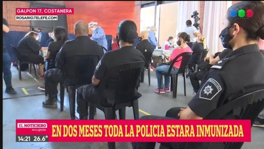 Avanza la vacunación de efectivos policiales en la provincia