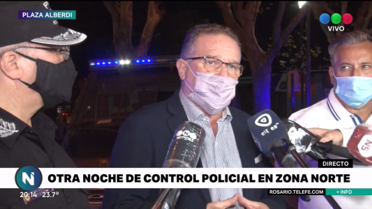 Noche de control policial en zona norte