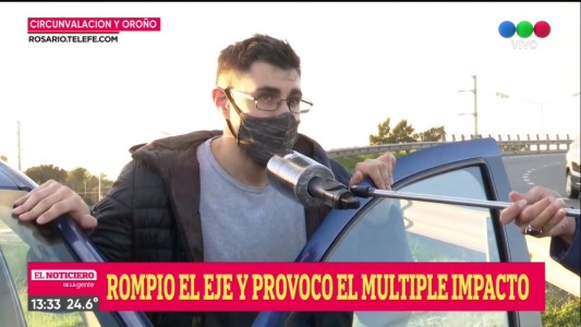 Choque en cadena en Av. Circunvalación y Oroño