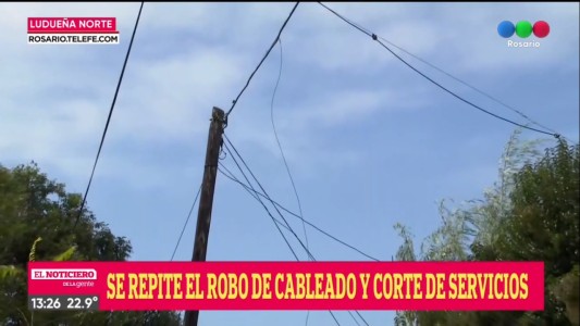 Robo de cables en Ludueña Norte dejó incomunicados a los vecinos