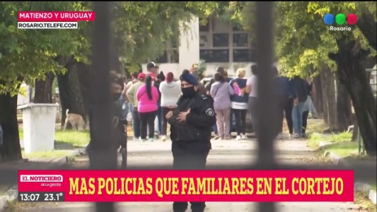 Lanzan un megaoperativo de seguridad en el cortejo fúnebre del  joven que mataron en Biedma y Espinillo