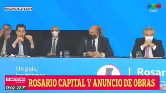 En vivo: Alberto Fernández en Rosario anuncia obras