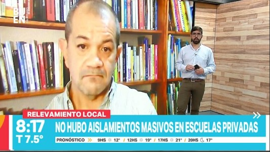 Para Sadop, "la tasa de contagios en los colegios no es significativa"