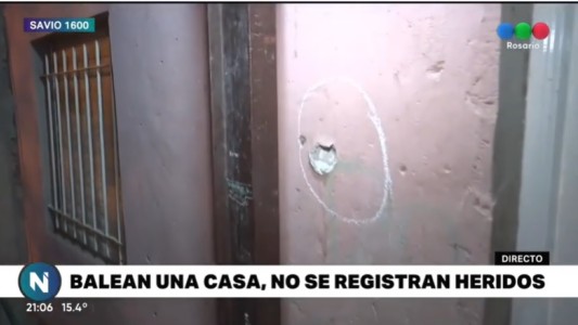 Barrio Tiro Suizo: impresionante ráfaga de balas contra una casa