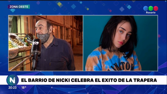 El barrio de Nicki Nicole celebra el éxito de la trapera