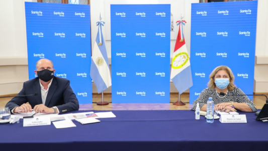 Perotti se reunió con el presidente de manera virtual para analizar la situación epidemiológica