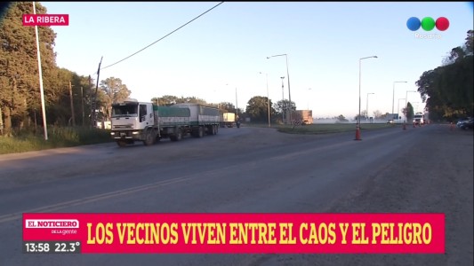 Vecinos de La Ribera reclaman obras urgentes por la circulación de camiones