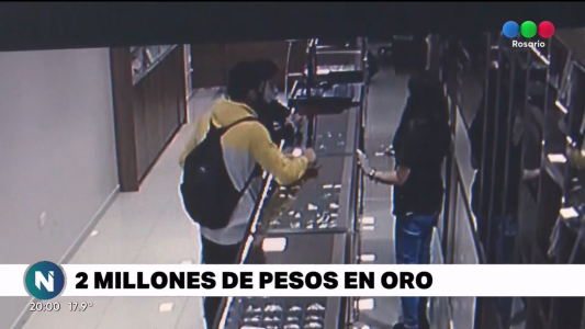 Delincuente se llevó un botín valuado en $2 millones de un comercio céntrico