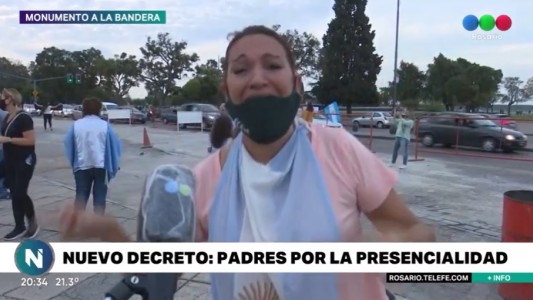 Padres y madres indignados pidieron por la vuelta a la presencialidad de las clases