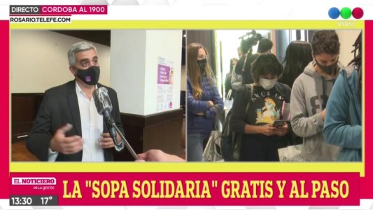 La UNR regala sopa a estudiantes y personas en situación de calle