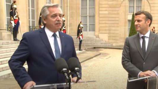 Fernández recibió el apoyo de Macron en las negociaciones con el Club de París