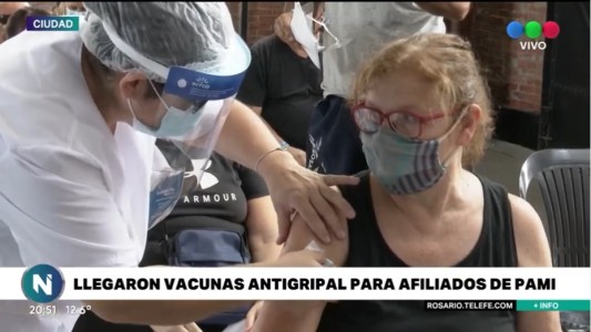 Llegaron las dosis de vacuna antigripal para los afiliados de Pami