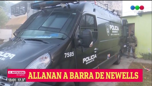 Allanaron la casa de un barra de Newell´s que cobra un sueldo del Gobierno provincial