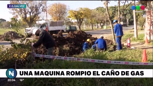 Fuga de gas por la rotura de un caño en VGG