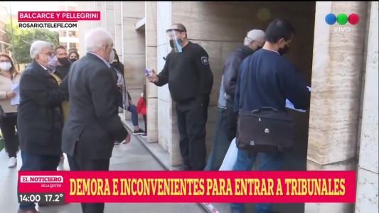 Alertan por demoras para ingresar a Tribunales