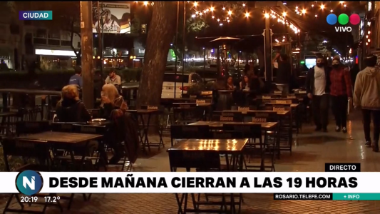 Preocupación en el sector gastronómico por el cierre a las 19 hs