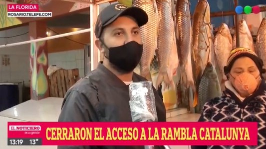 Cerraron el acceso a La Rambla Catalunya y dejaron a los pescadores aislados