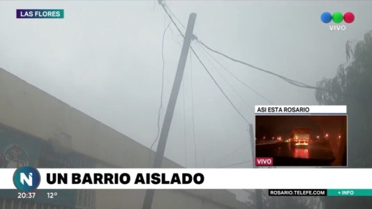 Ladrón tumbó una columna y dejó sin servicios ni colectivos al barrio