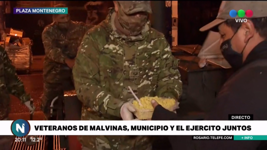 Excombatientes de Malvinas, el Ejército y el Estado juntos por los que menos tienen