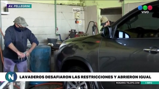 Los lavaderos desafiaron restricciones y abrieron igual: tuvieron poco trabajo