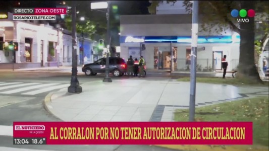 Durante los 9 días de confinamiento, se remitieron más de 100 vehículos al corralón en Rosario