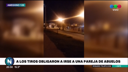 A los tiros obligaron a irse a un matrimonio de barrio Tablada