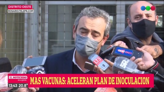 Javkin: "Nuestra idea es acelerar la vacunación de 18 a 59 con comorbilidades"