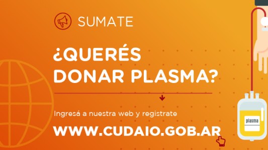Coronavirus: promueven la donación de plasma de convalecientes
