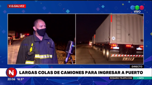 Importante congestión de camiones en las rutas de la región