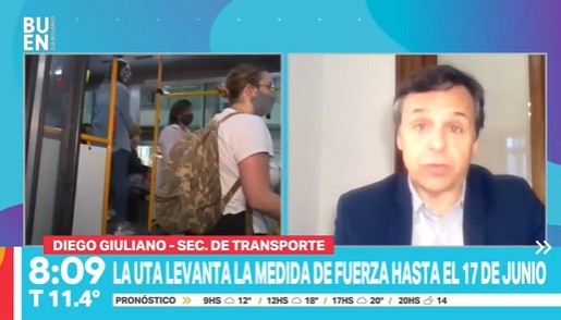 La UTA levantó la medida de fuerza hasta el 17 de junio