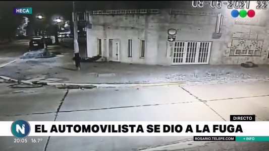 Desprecio por la vida: chocó a una moto y siguió como si nada hubiera ocurrido