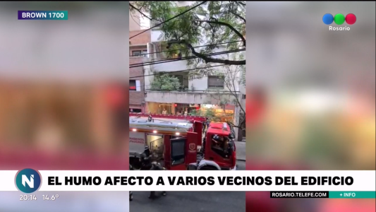 Incendio en un edificio de Brown al 1700