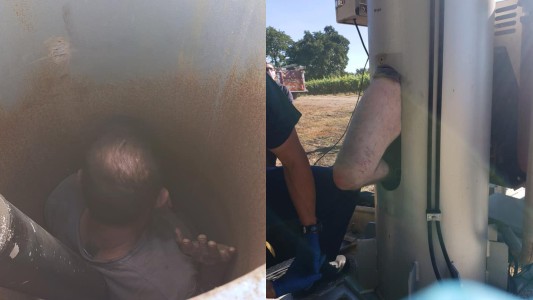 Un hombre quedó atrapado en un ventilador gigante durante dos días