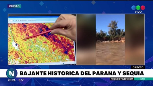 La sequía y los bajos valores del río pueden generar la aparición de incendios en las islas