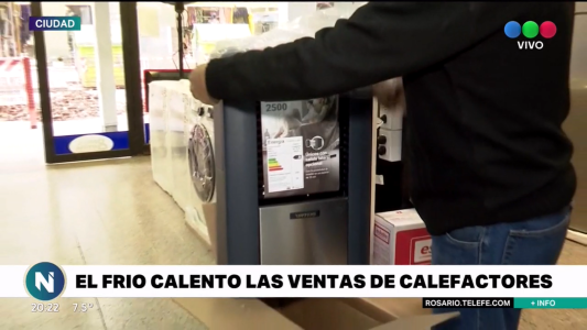 El frío encendió las ventas de calefactores