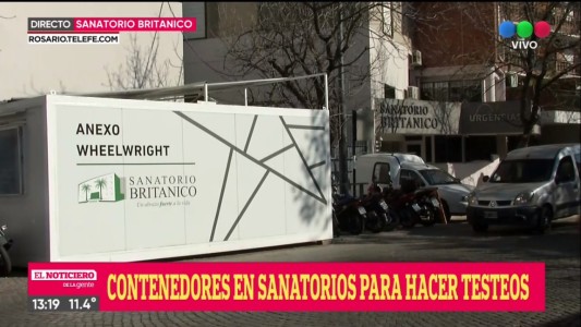Refuerzan las guardias de los sanatorios con contenedores externos