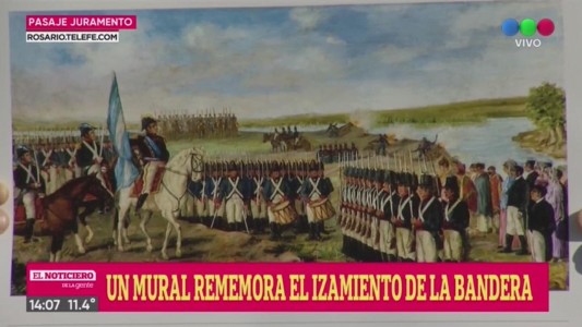 Belgrano tendrá su mural gigante en el Pasaje Juramento