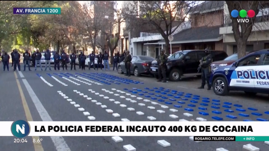 Secuestraron 400 kilos de cocaína en un operativo policial