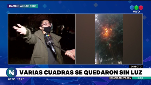 A oscuras: varias cuadras sin luz por explosiones e incendios de cables