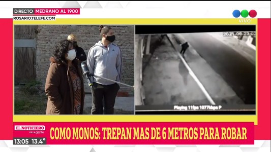 Delincuentes treparon una columna de 6 metros para robar una iglesia