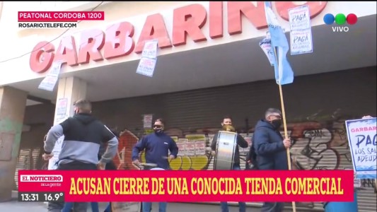 Movilización en el microcentro por los trabajadores de Garbarino